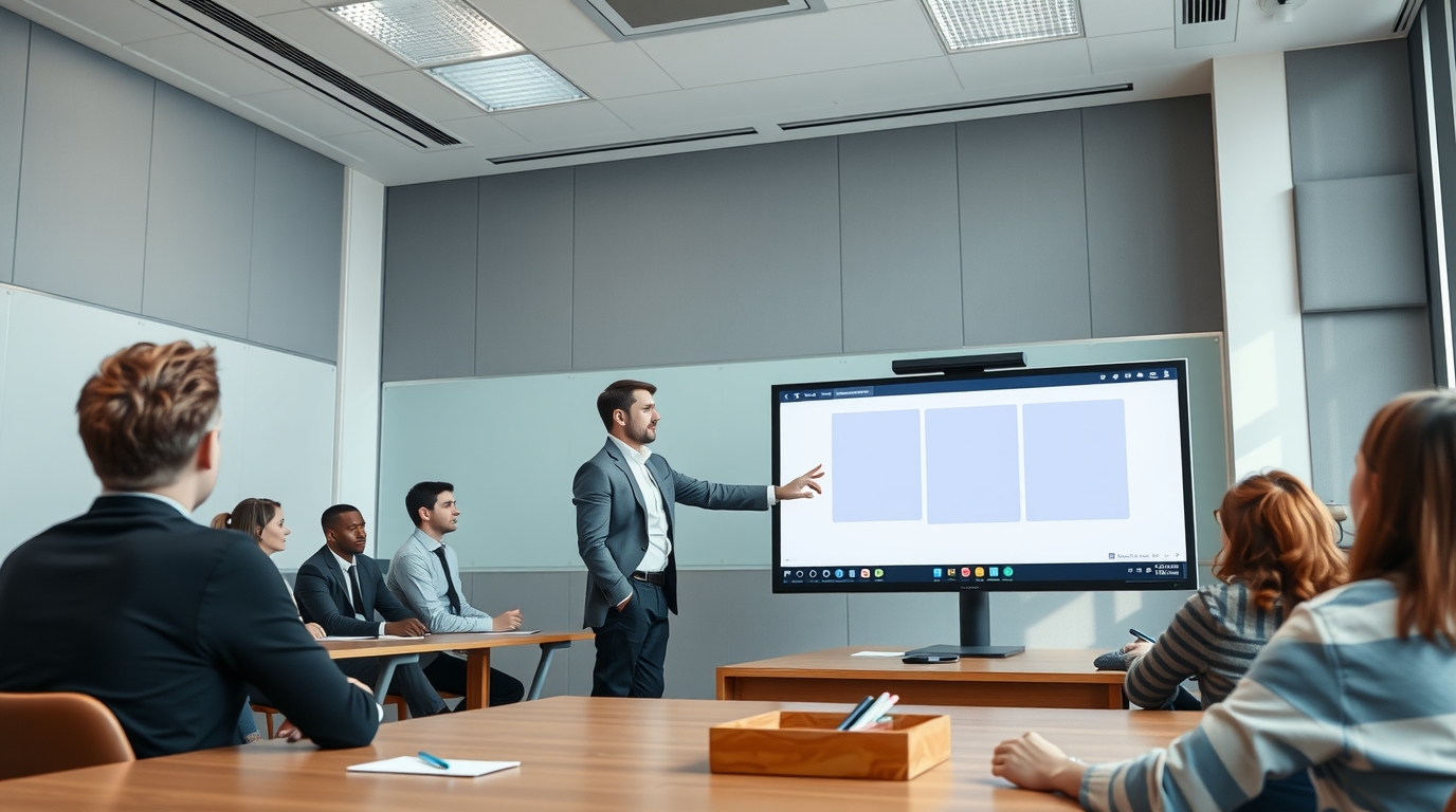 Интерактивная панель в действии