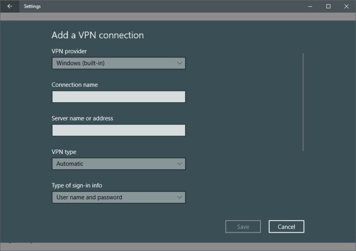 Шаг 3 В верхней части экрана VPN в приложении «Настройки» нажмите « Добавить подключение VPN»